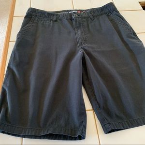 Quiksilver Black Flat Front Shorts 31” Waist